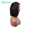 Slove Rosa Short Brazilian Remy Lace Front With Full End Bleached Knots Human Hair Short Bob Wig