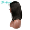 Slove Rosa Short Brazilian Remy Lace Front With Full End Bleached Knots Human Hair Short Bob Wig