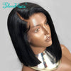 Slove Rosa Short Brazilian Remy Lace Front With Full End Bleached Knots Human Hair Short Bob Wig