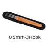 Plussign Bamboo Handle With Hook Needle For Crochet And Dreadlock Hair One Piece Set