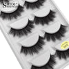 3D Natural Mink Hair Lashes Full Strip False Lashes 5 pair