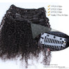 Dolago Brazilian Remy Kinky Curly Clip In Human Hair Extensions 7 Piece Set