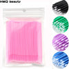 Individual Disposable Micro Brush Lash Removing Swabs For Eyelashes 100 Pieces Per Individual Bag