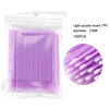 Individual Disposable Micro Brush Lash Removing Swabs For Eyelashes 100 Pieces Per Individual Bag