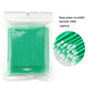 Individual Disposable Micro Brush Lash Removing Swabs For Eyelashes 100 Pieces Per Individual Bag