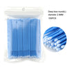 Individual Disposable Micro Brush Lash Removing Swabs For Eyelashes 100 Pieces Per Individual Bag