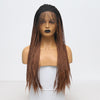 RONGDUOYI Swiss Lace Natural Hairline Two Tone Box Braids Long Synthetic Lace Front Wig For Women