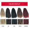 YxCheris Synthetic Fluffy Pre-looped 3D Passion Cubic Twist Ombre Crochet Braided Hair Extensions