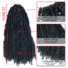 YxCheris Synthetic Fluffy Pre-looped 3D Passion Cubic Twist Ombre Crochet Braided Hair Extensions