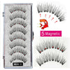 MBA 3D Long Natural Mink Thick 5 Magnetic False Curler Eyelashes 4 Piece Set