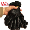 Wigbow Brazilian Ombre Loose Wave With Closure 8-16 inch 3 Piece Human Hair Curly Weave Bundles