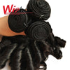 Wigbow Brazilian Ombre Loose Wave With Closure 8-16 inch 3 Piece Human Hair Curly Weave Bundles