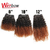 WigBow Curly Peruvian 6 Piece Bundles With Lace Closure No Shed Tangle Free Human Hair Extensions