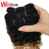 WigBow Curly Peruvian 6 Piece Bundles With Lace Closure No Shed Tangle Free Human Hair Extensions