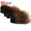 WigBow Curly Peruvian 6 Piece Bundles With Lace Closure No Shed Tangle Free Human Hair Extensions