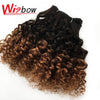 WigBow Curly Peruvian 6 Piece Bundles With Lace Closure No Shed Tangle Free Human Hair Extensions