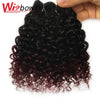 WigBow Curly Peruvian 6 Piece Bundles With Lace Closure No Shed Tangle Free Human Hair Extensions