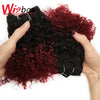 WigBow Curly Peruvian 6 Piece Bundles With Lace Closure No Shed Tangle Free Human Hair Extensions