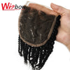 WigBow Curly Peruvian 6 Piece Bundles With Lace Closure No Shed Tangle Free Human Hair Extensions