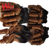 Wigbow Brazilian Ombre Loose Wave With Closure 8-16 inch 3 Piece Human Hair Curly Weave Bundles