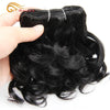 WigBow Brazilian Ombre Bouncy Curly 8 Inch 6 Piece Human Hair Weave Bundles