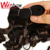 WigBow Brazilian Ombre Bouncy Curly 8 Inch 6 Piece Human Hair Weave Bundles